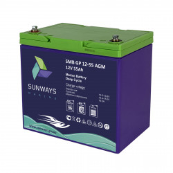 Аккумуляторная батарея Sunways Marine SMB GP 12-55 AGM