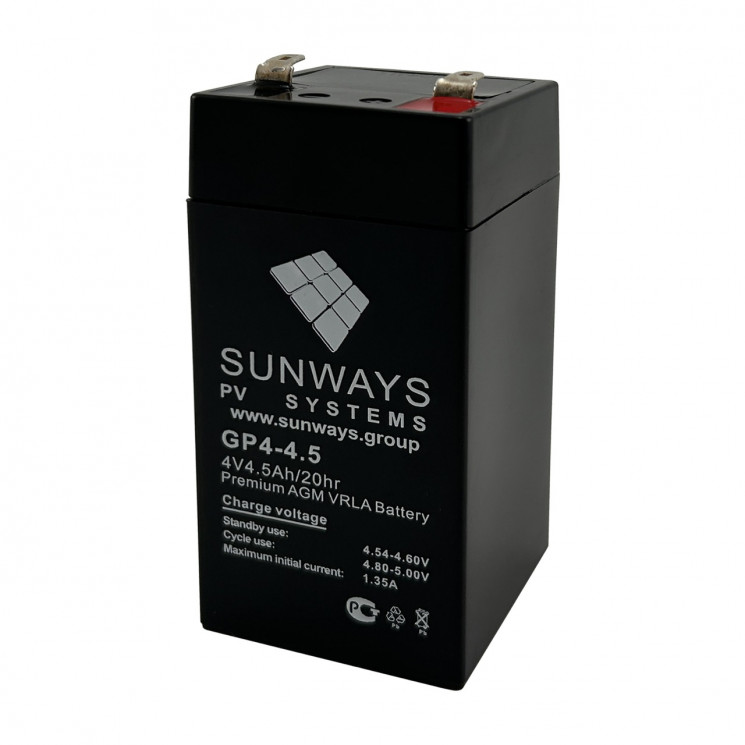 Аккумуляторная батарея SUNWAYS GP 4-4.5 купить в Санкт-Петербурге