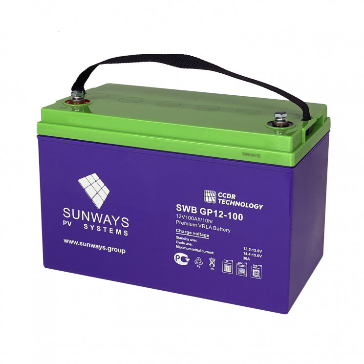 Аккумуляторная батарея SUNWAYS GP 12-100 купить в Санкт-Петербурге