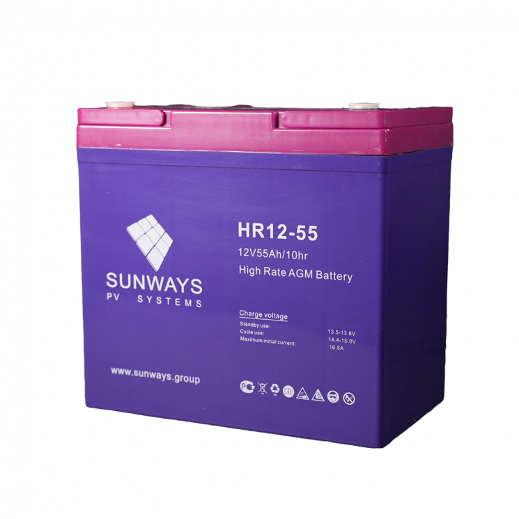 Аккумуляторная батарея SUNWAYS HR 12-55 купить в Санкт-Петербурге